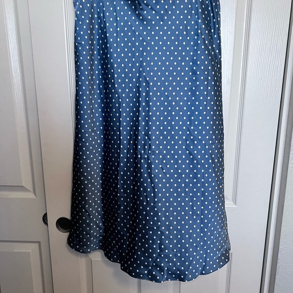 Lauren Ralph Lauren Blue Polka Dot Skirt - Picture 3 of 5